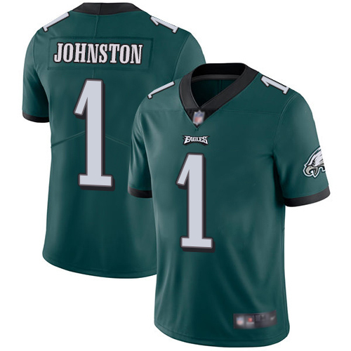 Men Philadelphia Eagles #1 Cameron Johnston Midnight Green Team Color Vapor Untouchable NFL Jersey->philadelphia eagles->NFL Jersey